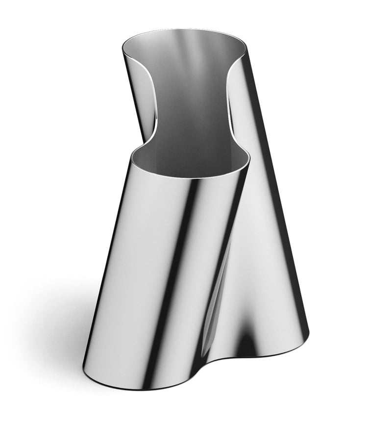Georg Jensen Medium Stainless Steel Lituus Vase 20.5cm, UK version