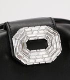 Amina Muaddi Camelia clutch bag nappa leather chain strap - British product