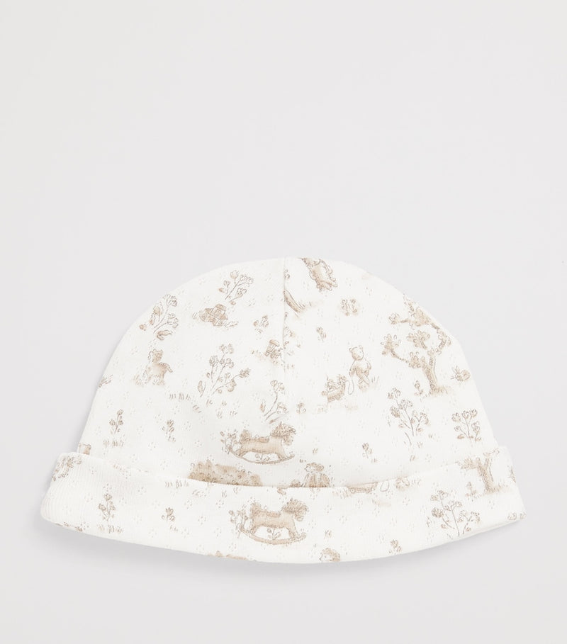 Tartine et Chocolat cotton printed beanie (British brand)