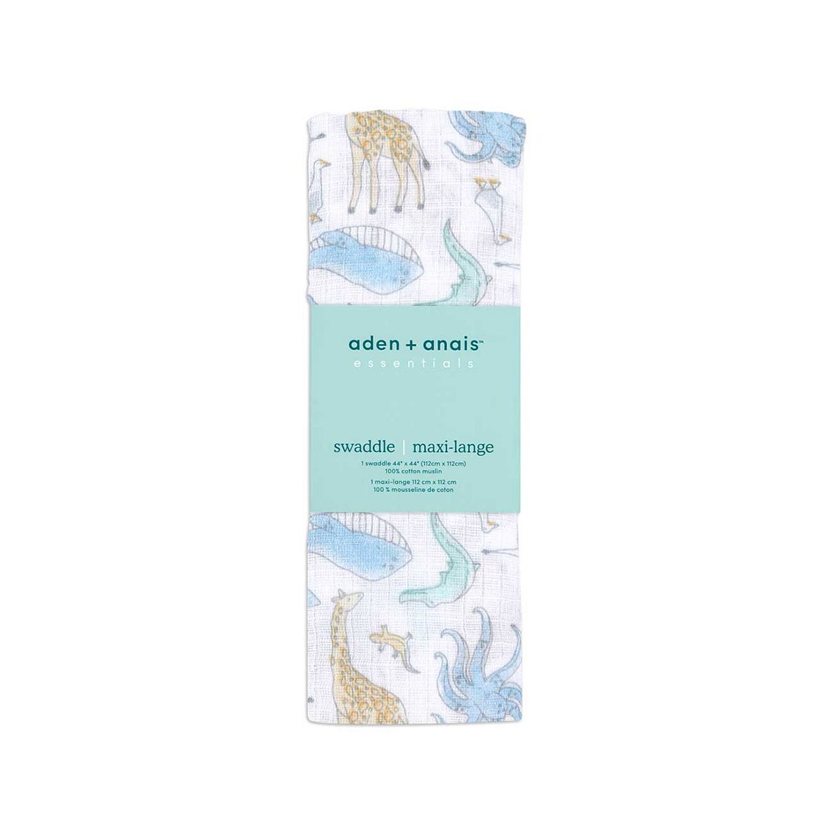 Aden + Anais™ Essentials Cotton Muslin Swaddle Blanket - Natural History - McGrocer