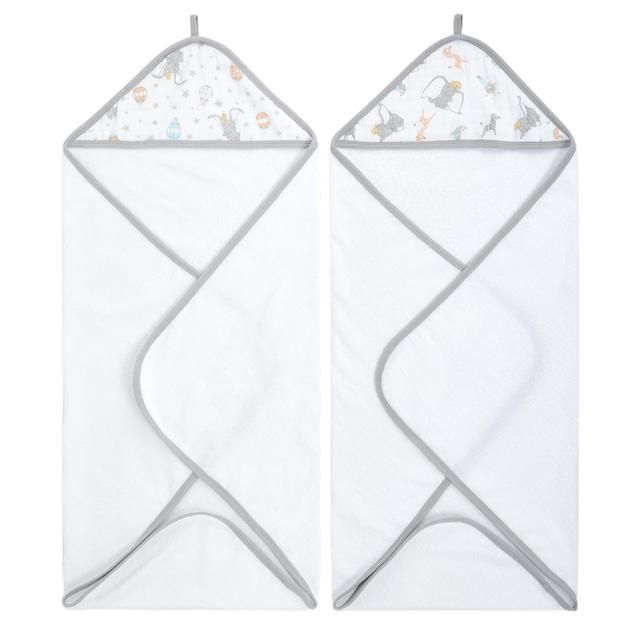 Aden + Anais Hooded Towel Dumbo 2 per pack - McGrocer