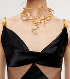 Schiaparelli rhinestone vine necklace, UK version