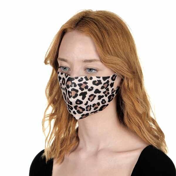 Adult Fabric Face Covering Leopard - McGrocer