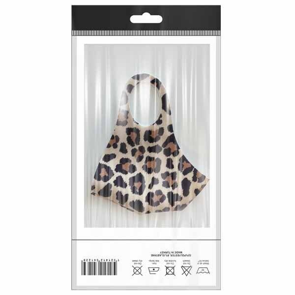 Adult Fabric Face Covering Leopard - McGrocer
