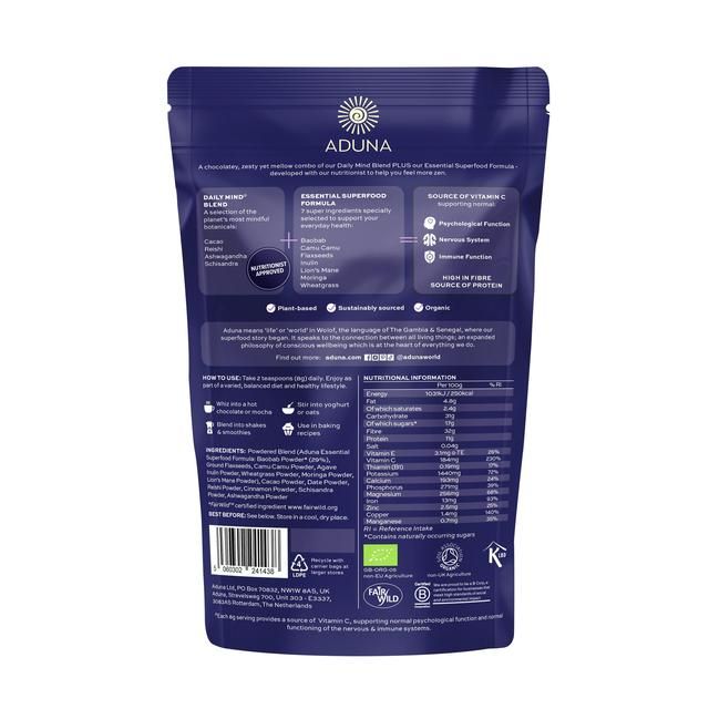Aduna Advanced Superfood Blend Mind 250g - McGrocer