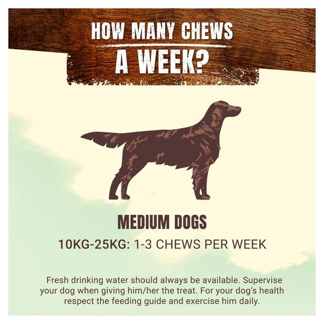 Adventuros Wild Chew Venison Medium Dog Treats   200g - McGrocer