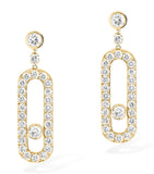 Messika Move Uno yellow gold diamond earrings 0.40ct - British product