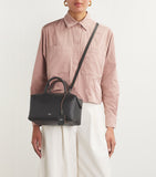Max Mara leather satchel top-handle bag - British product