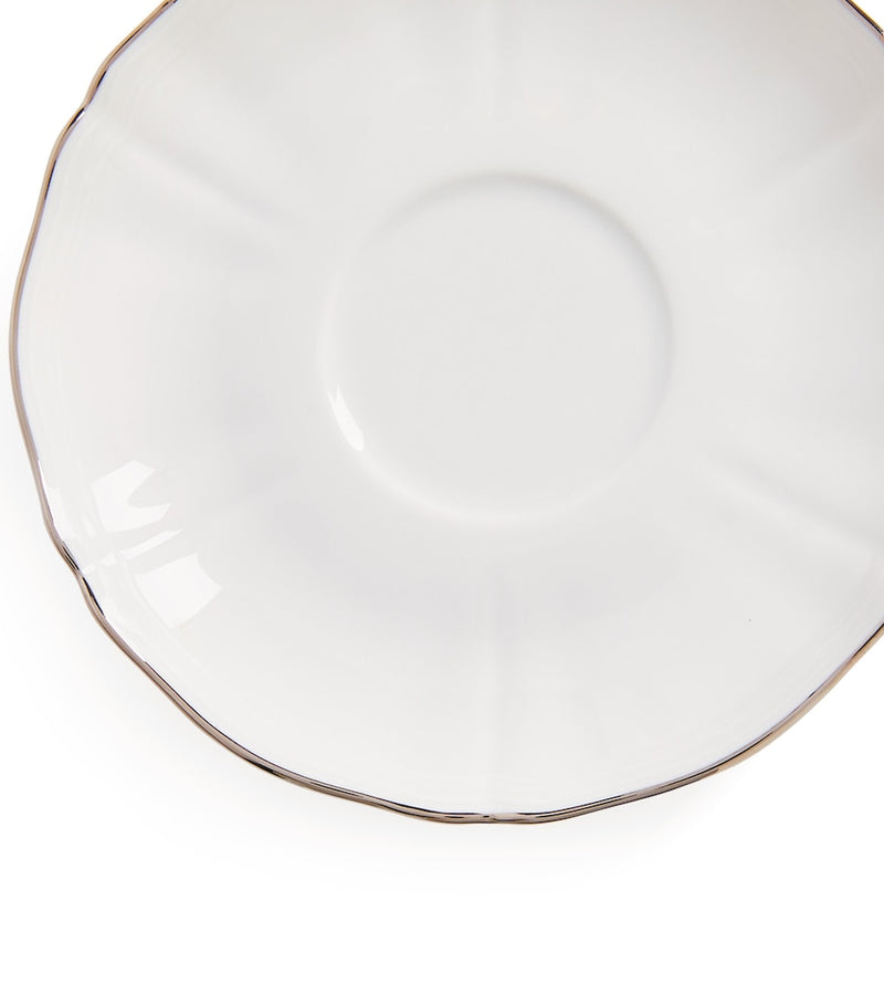 GINORI 1735 Corona Platino tea saucer 15cm, UK version