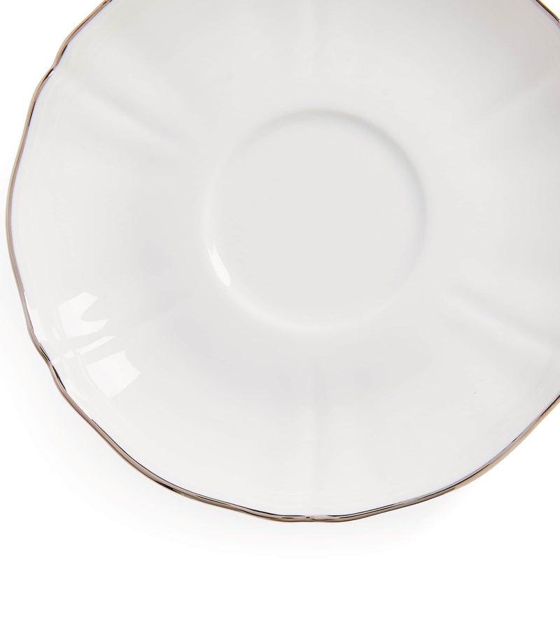 GINORI 1735 Corona Platino tea saucer 15cm, UK version