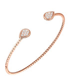 Boucheron rose gold diamond Serpent Bohème bangle (British brand)