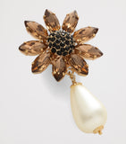 Dolce&Gabbana embellished flower clip-on earrings - British product