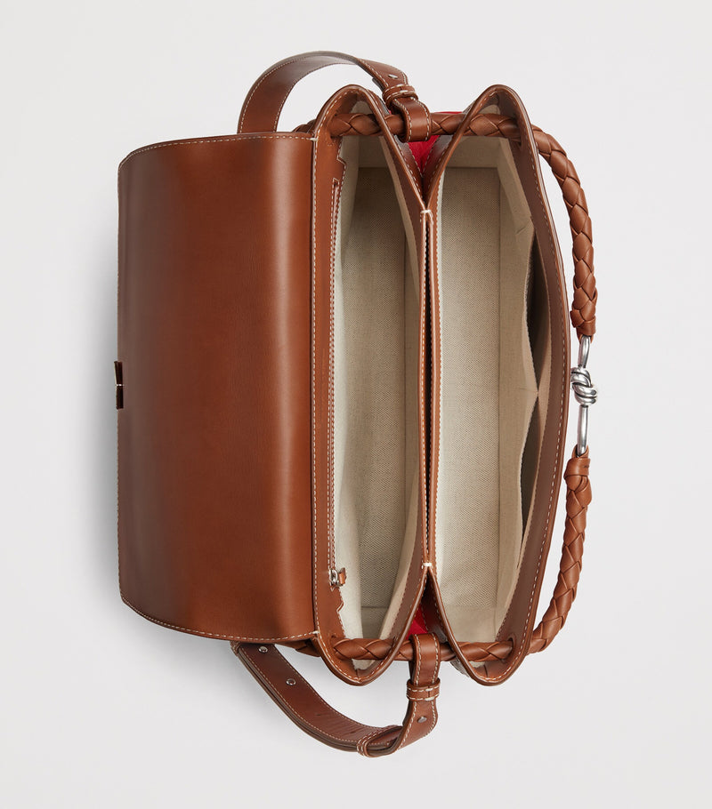 Bottega Veneta large canvas Andiamo messenger bag, imported from the UK