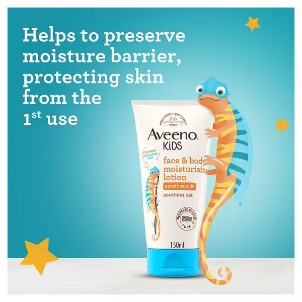 Aveeno Kids Face and Body Lotion Sensitive 150ml - British product