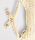Sandro Paris mini crochet top-handle bag in viscose blend - British product