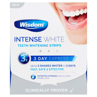 Superdrug Wisdom Intense White 3 Day Whitening Strips Teeth Whitening Treatment- Buy online at McGrocer