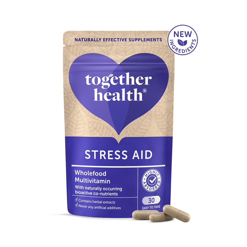 Together Health Stress Aid supplement 30 capsules, imported from the UK