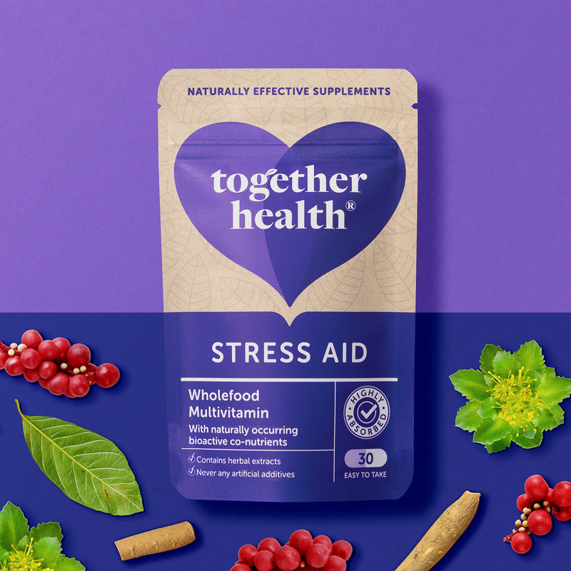 Together Health Stress Aid supplement 30 capsules, imported from the UK