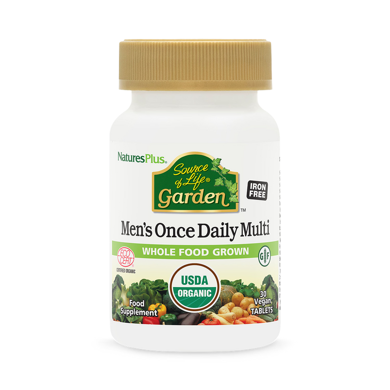 Source of Life Garden men's once daily multivitamin tablets (British brand)