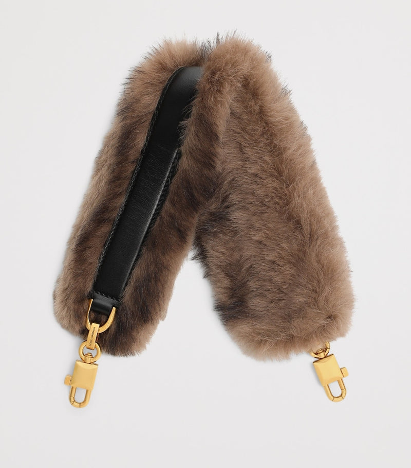 Dolce&Gabbana lambskin fur shoulder strap, UK version