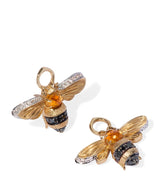 Harrods Annoushka Yellow Gold Diamond and Citrine Mythology Bee Earring Drops- Buy online at McGrocer