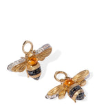 Annoushka gold bee earrings with diamonds and citrine - British product