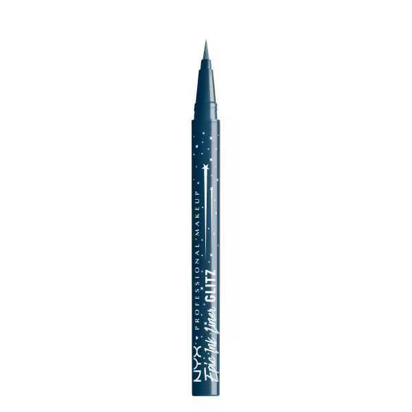 NYX professional makeup liquid eyeliner Denim Dazzle shade, imported from the UK