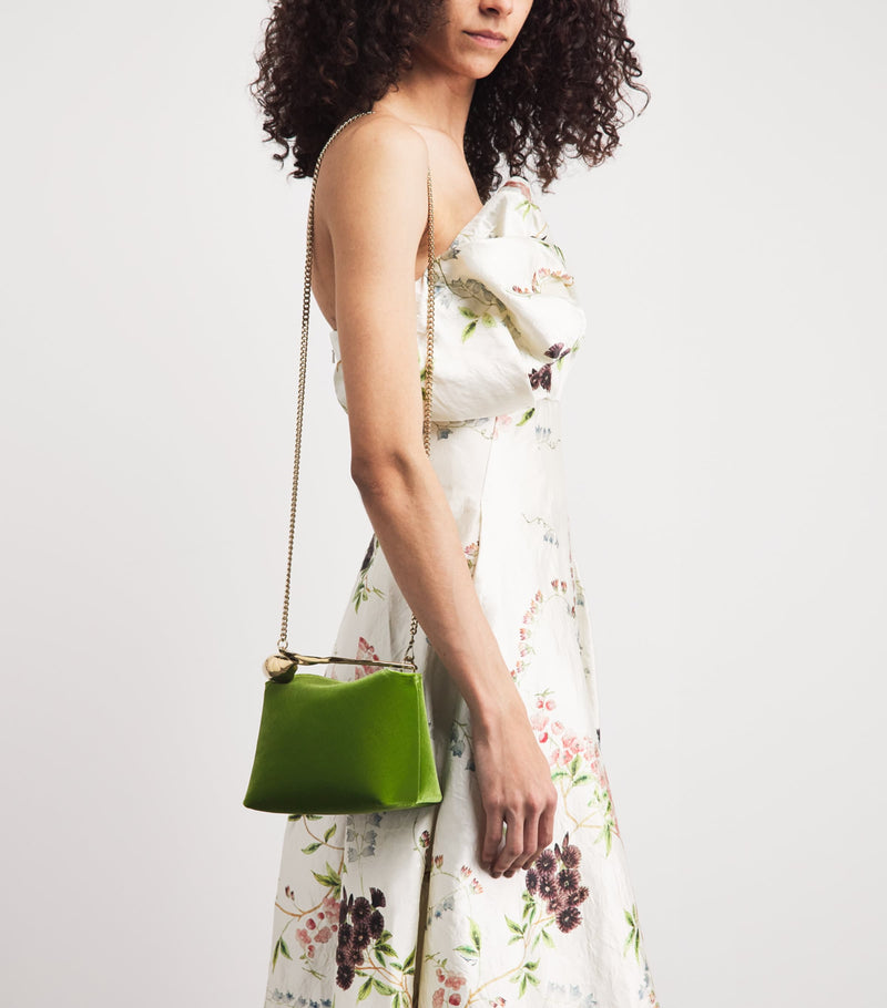 Erdem mini velvet bloom top-handle bag, UK version