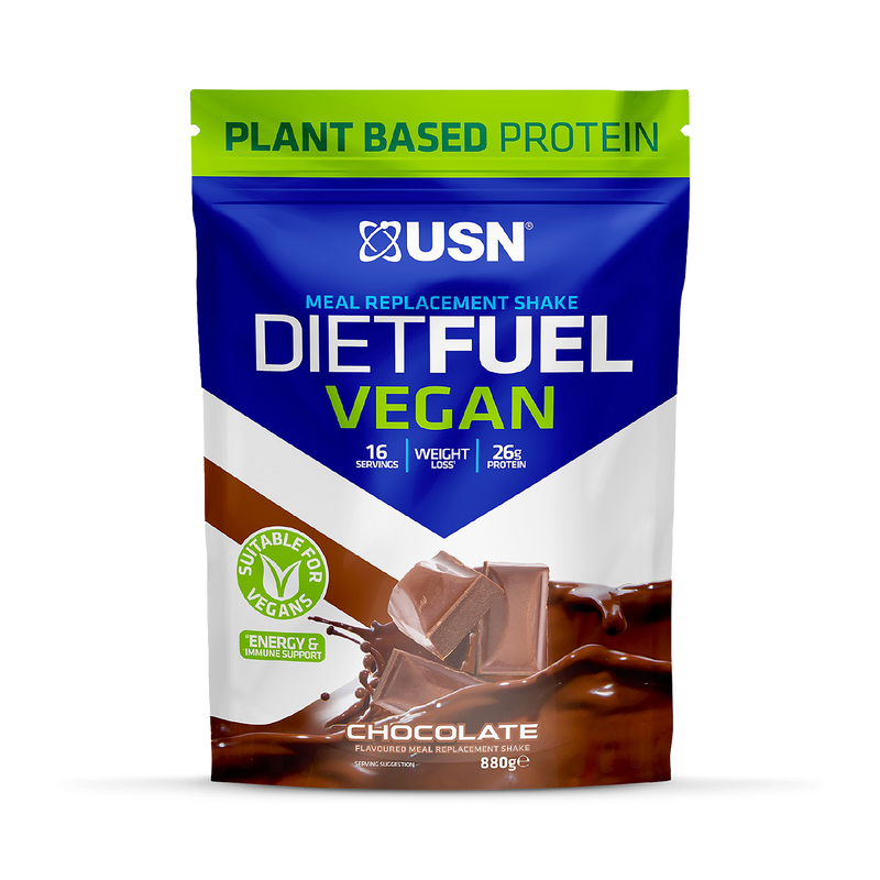 USN Diet Fuel Vegan Meal Replacement Shake Vanilla 880g - 998591