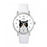 Superdrug Toff London White Ladies Black And White Cat Head Watch- Buy online at McGrocer