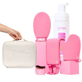 Superdrug Glowjob Pink Medium Self Tanning Mousse with 5-Piece Tanning Bundle- Buy online at McGrocer