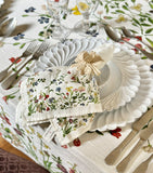 Summerill & Bishop linen botanical wildflower napkin 50cm x 50cm (British brand)