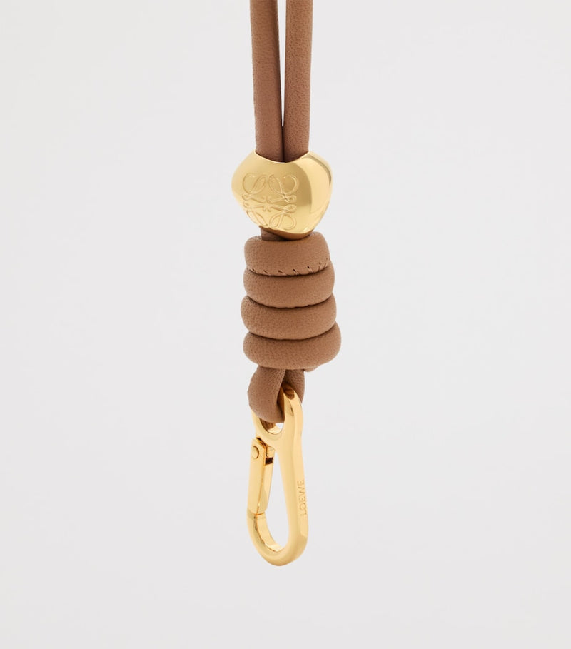 LOEWE leather wrist strap with Anagram logo 57cm, imported from the UK