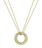 Boodles yellow gold diamond medium pendant, UK version
