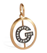 Harrods Annoushka Yellow Gold and Diamond Initial G Pendant- Buy online at McGrocer