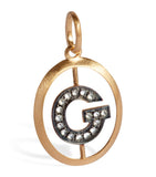 Annoushka initial G pendant in 18k yellow gold with diamonds, UK version