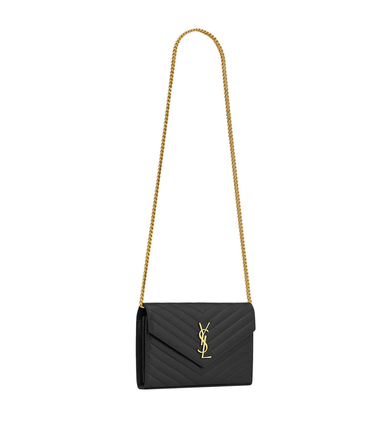 Saint Laurent Envelope wallet bag with YSL monogram - British product