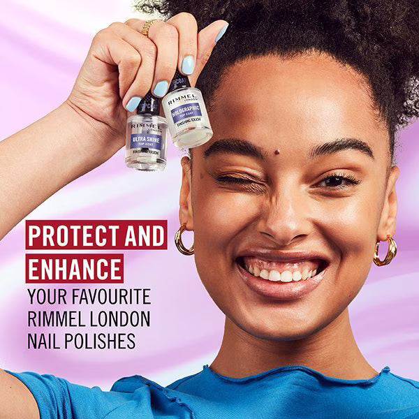 Rimmel Nail Effects Top Coat Holographic 12ml, imported from the UK