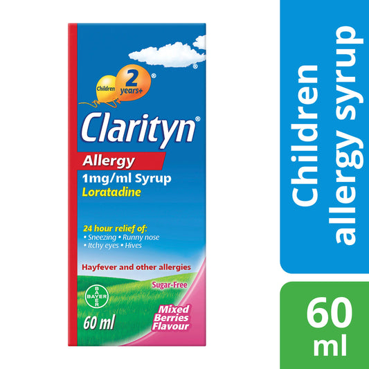Clarityn Allergy Syrup Mixed Berries Flavour, 1mg/ml 60ml