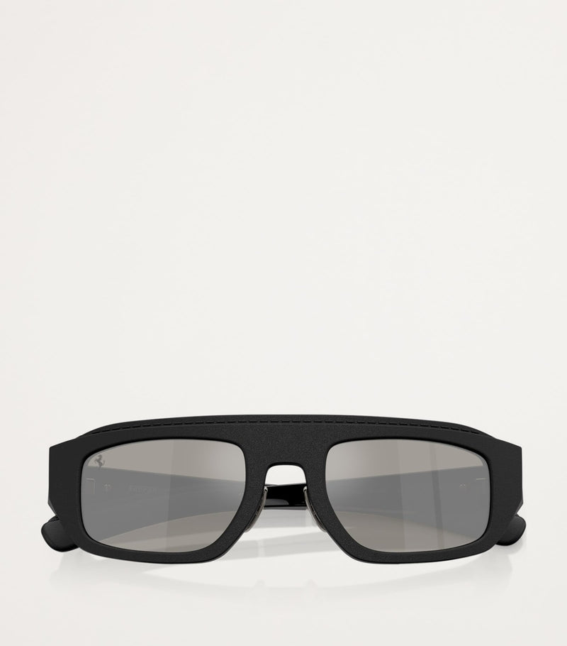 Ferrari acetate pillow sunglasses brown bordeaux lenses, imported from the UK