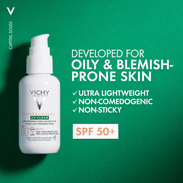 Vichy UV-Clear Sun Protection SPF50+ 40ml (British brand)