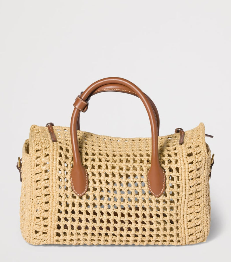 Miu Miu raffia top-handle handbag, imported from the UK