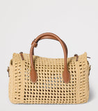 Miu Miu raffia top-handle handbag, imported from the UK