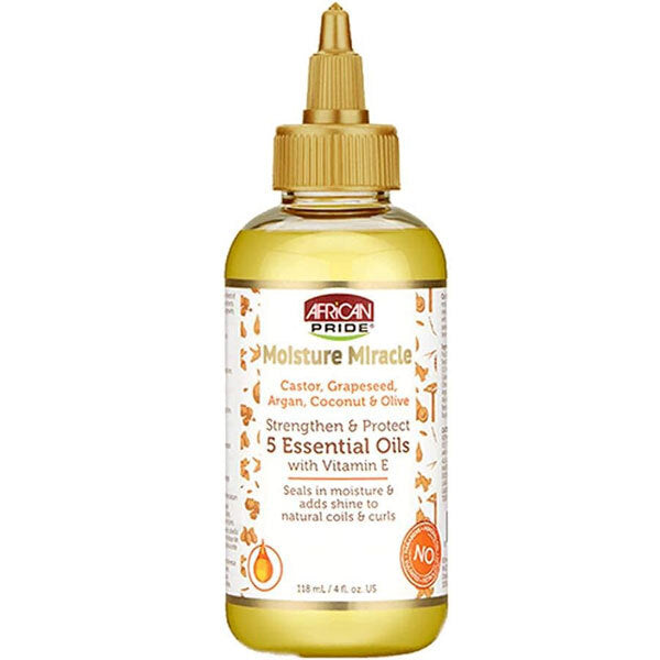 African Pride Moisture Miracle Hair Oil, imported from the UK