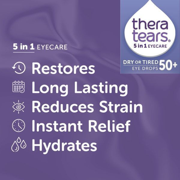 Thera Tears 5 In 1 Dry Or Tired 50+ Eye Drops 10ml GOODS Superdrug
