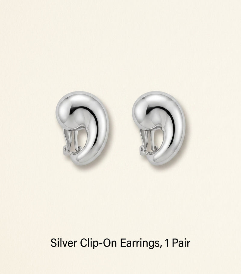 Givenchy spike ear cuffs in silver tone brass - British product