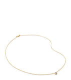 Monica Vinader small gold vermeil diamond necklace, imported from the UK
