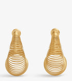 Alaïa spiral hoop earrings stainless steel (British brand)