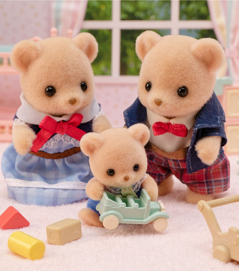Sylvanian Families Biscuit Bear toy family - British product