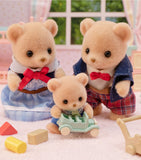 Sylvanian Families Biscuit Bear toy family - British product